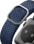 Фото #5 товара Аксессуар для умных часов Uniq Apple Watch 40/38mm Aspen плетеный сине/оксфордский синий