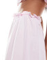 Фото #5 товара ASOS DESIGN poplin full hem circle skirt in baby pink co ord