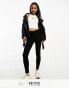 Dr Denim Petite Lexy mid rise super skinny jeans in black