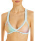 Фото #1 товара Platinum inspired by Solange 285137 Light Ombre Triangle Bikini Top Size L