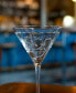 Фото #4 товара Fleur De Lis Martini 10Oz - Set Of 4 Glasses