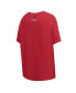 ფოტო #3 პროდუქტის Women's Cardinal Arkansas Razorbacks Script Tail Oversized Boyfriend T-shirt