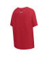 ფოტო #3 პროდუქტის Women's Cardinal Arkansas Razorbacks Script Tail Oversized Boyfriend T-shirt