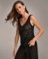 Фото #3 товара Women's Sequined Knit Tank Top