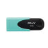Фото #3 товара PNY 32GB Attaché 4 - 32 GB - USB Type-A - 2.0 - 25 MB/s - Slide - Turquoise
