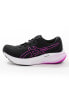 Asics Gel-Pulse 15 neutral running trainers in black and hot pink