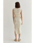 Фото #3 товара Платье женское Crescent Iris Power Shoulder с рельефной вязкой