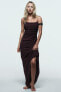 Фото #1 товара Платье в бельевом стиле с драпировкой ZARA