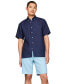 Фото #4 товара Men's Regular-Fit Linen Short-Sleeve Shirt
