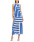 Фото #1 товара Women's Striped Sleeveless Maxi Dress