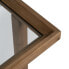 Консоль Натуральный Каленое стекло древесина ели 120 x 33 x 75 cm