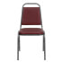 Фото #3 товара Hercules Series Trapezoidal Back Stacking Banquet Chair In Burgundy Vinyl - Silver Vein Frame