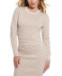 ფოტო #1 პროდუქტის Women's Lise 4G-Logo Crewneck Long-Sleeve Sweater