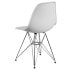 Фото #2 товара Elon Series White Plastic Chair With Chrome Base