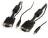 Фото #6 товара StarTech.com 2m Coax High Resolution Monitor VGA Cable with Audio HD15 M/M - 2 m - VGA (D-Sub) + 3.5mm - VGA (D-Sub) + 3.5mm - Male - Male - Nickel