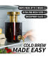 1.5 Liter Cold Brew Coffee Maker with Extra Thick Glass Carafe & Stainless Steel Mesh Filter