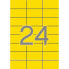 Фото #2 товара Этикетки для принтера самоклеящиеся APLI Жёлтые 70 x 37 мм