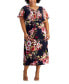 ფოტო #1 პროდუქტის Plus Size Popover Midi Dress