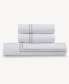 Фото #1 товара 100% Cotton Percale 3pc Duvet Set with Satin Stitching, King/Cal King