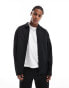 ASOS DESIGN smart co-ord slim fit trucker jacket in black twill