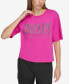 Фото #1 товара Футболка женская DKNY с украшенным логотипом