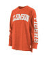 Women's Orange Clemson Tigers Plus Size Two-Hit Canyon Long Sleeve T-shirt