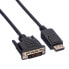 Фото #1 товара VALUE DisplayPort Cable - DP-DVI (24+1) - LSOH - M/M 5 m - 5 m - DisplayPort - Male - Male - 1920 x 1080 pixels - Black