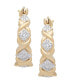 ფოტო #2 პროდუქტის Diamond Accent XO Hoop Earrings