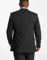 Фото #2 товара Selected Homme suit jacket with stretch in slim fit black