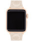 Ремешок для часов Coach sand Canvas Strap 38/40/41мм Apple Watch Band Бежевый, 40mm - фото #1