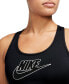 Фото #3 товара Топ спортивный Nike Женский Спортивный Топ с Логотипом Swoosh и Поддержкой В Средней Степени