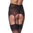 Фото #2 товара Wide Garter Belt with Stocking Black