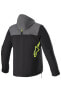 Фото #3 товара Motorradhoodie Alpinestars Sherpa Tar Grau-Schwarz-Gelb Fluo