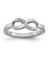 Фото #1 товара Stainless Steel Polished Infinity Symbol with CZ Ring
