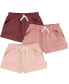 Baby Girls Baby Knit Shorts, 3-Pack Dusty pinks, 3-6 Месяцев - фото #1