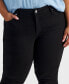 ფოტო #5 პროდუქტის Plus Size Mid-Rise Slim-Leg Stretch Jeans