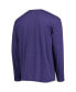 ფოტო #4 პროდუქტის Men's Black, Purple Phoenix Suns Long Sleeve T-shirt and Pants Sleep Set