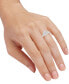 ფოტო #2 პროდუქტის Diamond Teardrop Ring (1/5 ct. t.w.) in Sterling Silver