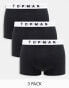 Фото #1 товара Topman 3 pack trunks in black with white waistband