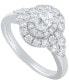 ფოტო #1 პროდუქტის Diamond Oval Double Halo Engagement Ring (1 ct. t.w.) in 14k White Gold
