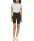 ფოტო #5 პროდუქტის Women's High-Waist Pull-On Pocket Biker Shorts