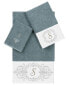 Фото #1 товара Textiles Turkish Cotton Monica Embellished Towel 3 Piece Set - White