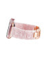 Women's Pink Marbled Acetate Stretch Bracelet designed for 38/40/41mm Apple Watch