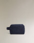 Linen toiletry bag