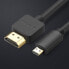 Kabel przewód Micro HDMI - HDMI 4K 60Hz 3m czarny