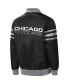 Men's Black Chicago White Sox The Captain II Full-Zip Varsity Jacket