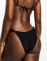 Фото #2 товара River Island frill tie side bikini bottom in black