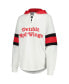ფოტო #3 პროდუქტის Women's White, Red Detroit Red Wings Goal Zone Long Sleeve Lace-Up Hoodie T-shirt