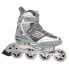 Фото #1 товара Roller Derby Women's Aerio Q-60 Inline Skates - Gray/White/Pink (9)