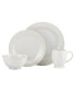 French Perle Groove 4 Piece Place Setting